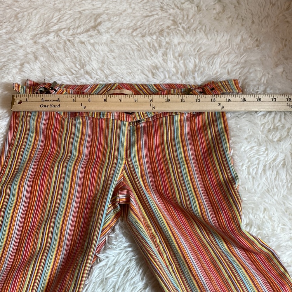 Forever 21 Y2K Super Low Rise Multicolor Striped Bootcut Pants - Picture 8 of 12